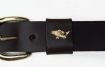 Large Mouth Bass Leather Belt 1.25" - 1815